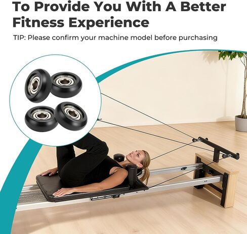 Roller Wheels for Aero Pilates Reformer, Replacement Roller Wheels for Pilates Reformer Machines, Smooth and Quiet Glide in Kuwait