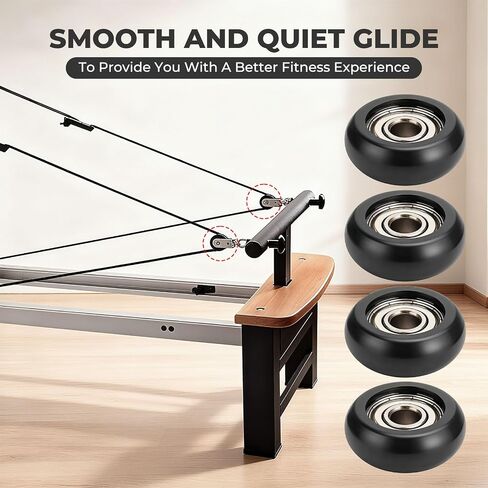 Roller Wheels for Aero Pilates Reformer, Replacement Roller Wheels for Pilates Reformer Machines, Smooth and Quiet Glide in Kuwait