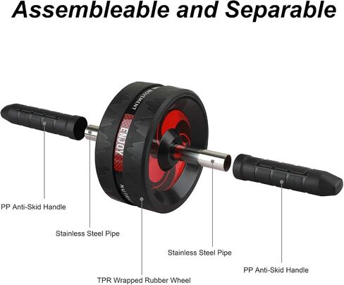 Abdominal Roller AB Roller Wheel Muscle Trainer for Arms Back Belly Central Body Shape Training Fitness Exercise Gym Accessory in Kuwait