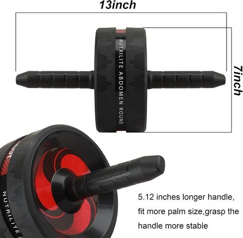 Abdominal Roller AB Roller Wheel Muscle Trainer for Arms Back Belly Central Body Shape Training Fitness Exercise Gym Accessory in Kuwait