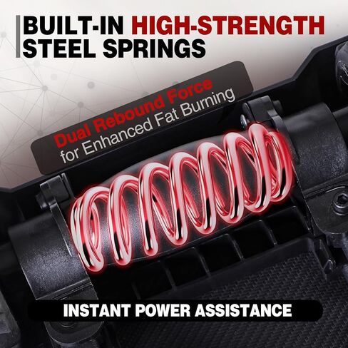 RedSwing Automatic Rebound Abdominal Wheel, 4-Wheel Roller Abdominal Trainer, Core Workout Ab Roller Wheel for Plank, Red in Kuwait