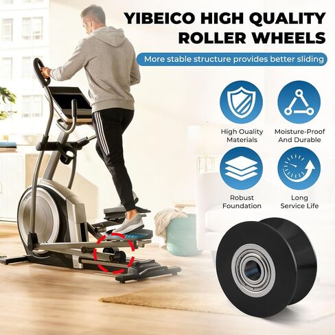عجلة دوارة مطورة لـ 340773، عجلة دوارة بيضاوية الشكل لـ TreadLife لـ ProForm لـ NordicTrack، عجلة دوارة بديلة هادئة تدوم طويلاً in Kuwait