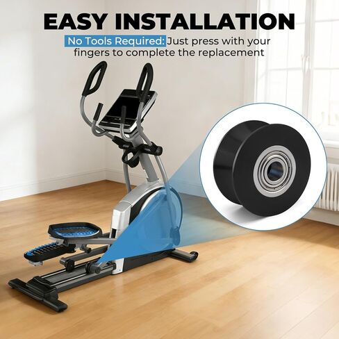 عجلة دوارة مطورة لـ 340773، عجلة دوارة بيضاوية الشكل لـ TreadLife لـ ProForm لـ NordicTrack، عجلة دوارة بديلة هادئة تدوم طويلاً in Kuwait