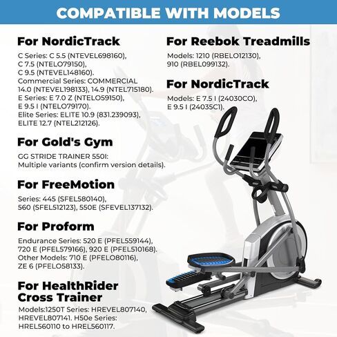 عجلة دوارة مطورة لـ 340773، عجلة دوارة بيضاوية الشكل لـ TreadLife لـ ProForm لـ NordicTrack، عجلة دوارة بديلة هادئة تدوم طويلاً in Kuwait