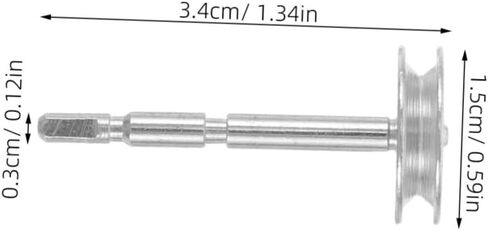 Cabilock 6pcs Music Box Transmission Shaft Accessory Metal Insert Shafts with Wear-Resistant and High-Precision Performance for Music Box Mechanism Repair and Custom Musical Movement in Kuwait