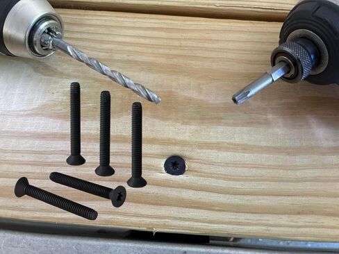 300 الكمية 5/16-18 × 2-1/2 بوصة براغي سطح المقطورة ذاتية التنصت، قطع الخيوط ومسامير سطح المقطورة، متوافقة مع الأخشاب الصلبة والمعادن، رأس مسطح، النوع F، فوسفات أسود، T40 Torx و9/32 مثقاب in Kuwait