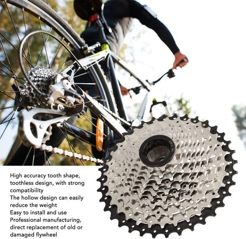 10-Speed Bicycle Freewheel 11-36T - High-Strength Steel Bike Cassette for Mountain & Road Bikes, Durable Drivetrain Replacement in Saudi Arabia