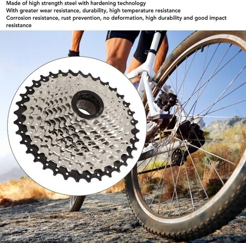 10-Speed Bicycle Freewheel 11-36T - High-Strength Steel Bike Cassette for Mountain & Road Bikes, Durable Drivetrain Replacement in Saudi Arabia