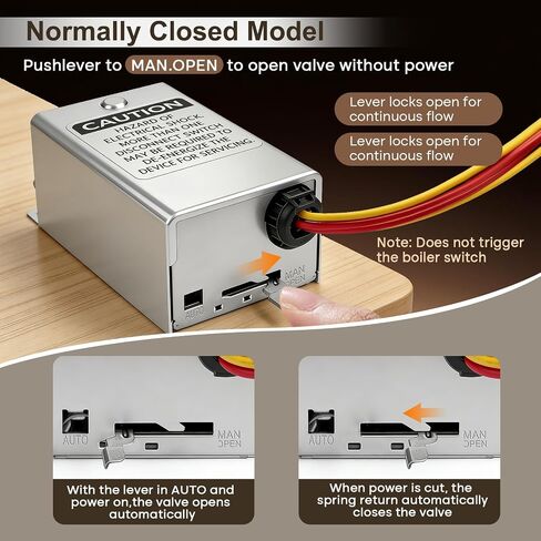 لصمام المنطقة هانيويل v8043e1012، 24Vac 50/60 هرتز، 40003916-026 رأس استبدال الطاقة، 40004850-001 (نموذج الغطاء) ثنائي الاتجاه، 4 أسلاك، 19 بوصة مع مفتاح طرفي in Kuwait