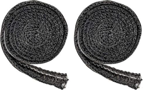 2X Flat Oven Gasket, 78.74" Fiberglass Flat Gasket Tape Fireplace Sealing Cord Oven Gasket Tape, for Window Fireplace Oven Oven Glass in Kuwait