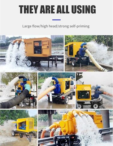 Industrial Grade Mobile Flood Control Pump Large Capacity Self Priming Pump for Roads, Tunnels & Sites Easy Operation Portable System for Emergency Rescue & Infrastructure Teams in Kuwait
