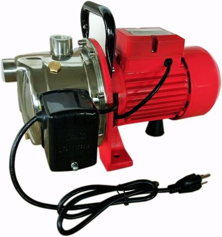 3/4HP 115/230V Dual Voltage Self-Priming Jet Water Pump Stainless Steel & Cast Aluminum Construction With Adjustable Pressure Switch Thermal Protection Indoor Household Water Supply Pump in Saudi Arabia