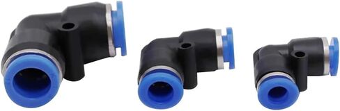 Pneumatic Quick Fitting PV 90 Degree Elbow Plastic 4mm 6mm 8mm 10mm Air Parts Pipe Push In Water Connector 10/50Pcs(PV-8,50 PCS) in Kuwait