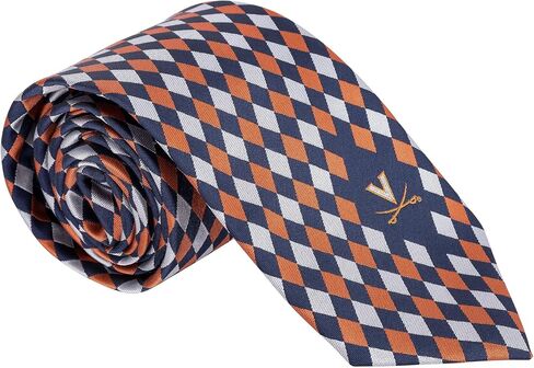 Desert Cactus University of Virginia Neck Tie UVA Cavaliers 100% Polyester Necktie with Logo, Officially Licensed (Style C) in Kuwait