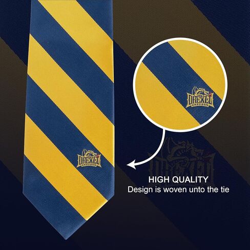 Desert Cactus Drexel University Neck Tie DU Dragons 100% Polyester Necktie with Logo, Officially Licensed (Style A) in Kuwait