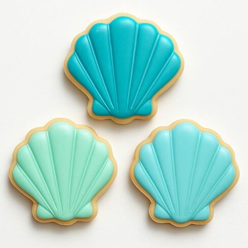Sandy Beach Seashell Cookie Cutter 4 Piece Set from The Cookie Cutter Shop – Made in the USA in Kuwait