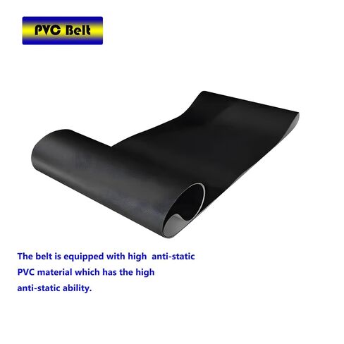 Electric PVC Belt Conveyor Adjustable Automatic Speed Desktop Conveyor Machine Stainless Steel Industrial Transport Machine with Double Guardrails, 118"x 11.8", 250W, 110V, Black in Kuwait