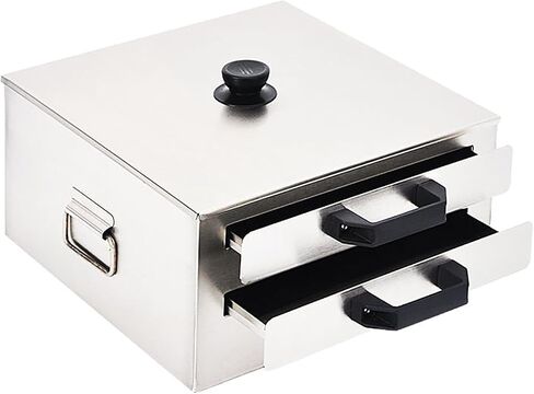 GYPSYFY Commercial 304 Stainless Steel Rice Noodle Roll Steamer, 2 Tier Drawer Changfen Maker with Tray Scraper, Banh Cuon Steamer for Gas Stove Induction Cooktop in Kuwait