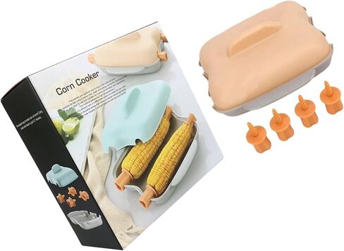 Space Saving PP Corn Steamer Efficiency Kitchen Gadget for Microwave Cooks Vegetables Quickly and Easily Without Mess Multipurpose Food Toastier in Kuwait