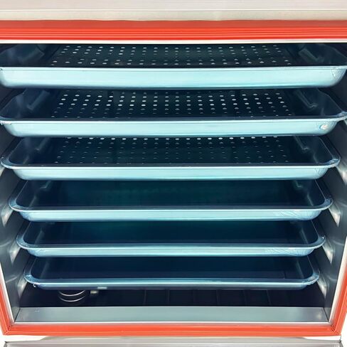 Commercial Electric Steamer 6-Tray Food Steamer 220V | Stainless Steel, 46.3LB rice or 39.7LB flour capacity, Auto Water Shortage Protection, for restaurants, cafeterias, hotels in Kuwait