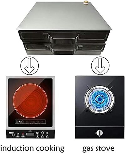 3 Layer Stainless Steel Steamed Rice Rolls Machine, 3-Layer Household Rice Noodle Roll Machine,Steamer Drawer Maker- in Kuwait