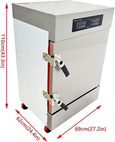 TECHTONGDA Commercial Intelligent Electric Steaming Cabinet 6-Tray 220V 1PH | Electric Steamer for Restaurant Canteen Central Kitchen 46.3LB Rice/39.7LB Flour 360°Circulation with Temp/Time Control in Kuwait
