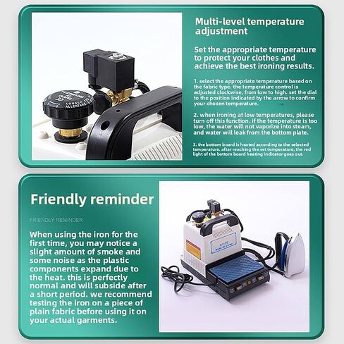 Industrial Steam Iron Boiler Station, 1600w Professional Electric Steam Iron With 2l Water Tank,adjustable Temperature & Pressure Gauge, Efficient Wrinkle Removal, For Dry Cleaning And Home in Saudi Arabia