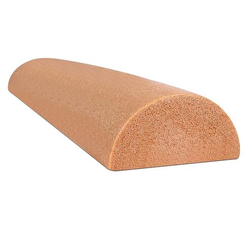 CanDo Beige PE Foam Rollers for Muscle Restoration, Massage Therapy, Sport Recovery and Physical Therapy 6" x 36" Half-Round in Kuwait