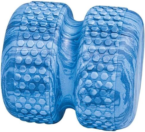 Power Systems Myo-Roller, Textured Roller Massage Therapy Aid for Recovery, Myofascial Release and Spinal Alignment, 6 x 6 Inches, Blue Marble (80675) in Kuwait
