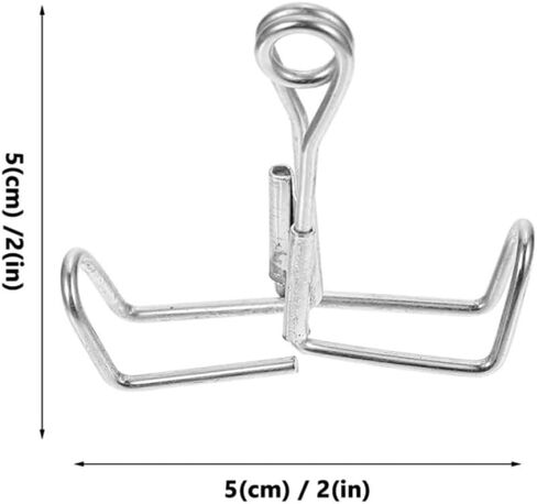 VOSAREA 15pcs Silver Carbon Steel Hose Clamp Ergonomic Design and Stable Operation, Lightweight Tube Spring Clips for Flow Control and Water Tubing Applications in Kuwait