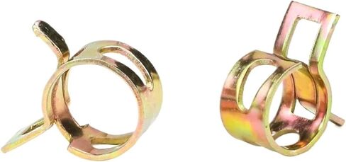 20pcs Heavy-Duty Spring Hose Clamps for Fuel, Water, and Vacuum - M6-M15 Zinc Plated Clips(M6x6x0.6 20pcs) in Saudi Arabia
