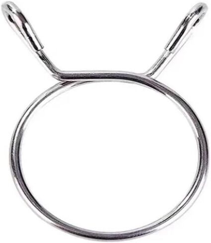 10pcs Stainless Steel Fuel Line Tubing Spring Clips Clamps for Motorcycle, Scooter, ATV - Durable Pipe Clamps(6mm) in Saudi Arabia
