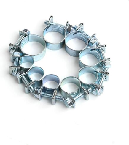 135pcs Metal Hose Clamp Set with Zinc Plating Mini Spring Buckle for Water and Air Hose Portable and Easy to Use Metal Clips in Kuwait
