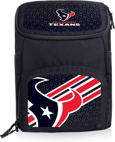Picnic TIME NFL Las Vegas Raiders PTX 2.0 Tarana Upcycled Backpack Cooler, Modern Spacious Backpack Cooler with 18-Can Capacity, Fully Insulated Outdoor Bag with Water Resistant Interior, (Black) in Kuwait