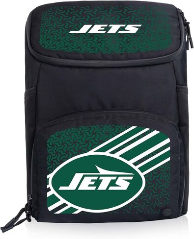 Picnic TIME NFL Las Vegas Raiders PTX 2.0 Tarana Upcycled Backpack Cooler, Modern Spacious Backpack Cooler with 18-Can Capacity, Fully Insulated Outdoor Bag with Water Resistant Interior, (Black) in Kuwait