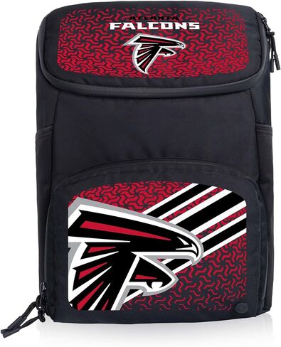 Picnic TIME NFL Las Vegas Raiders PTX 2.0 Tarana Upcycled Backpack Cooler, Modern Spacious Backpack Cooler with 18-Can Capacity, Fully Insulated Outdoor Bag with Water Resistant Interior, (Black) in Kuwait