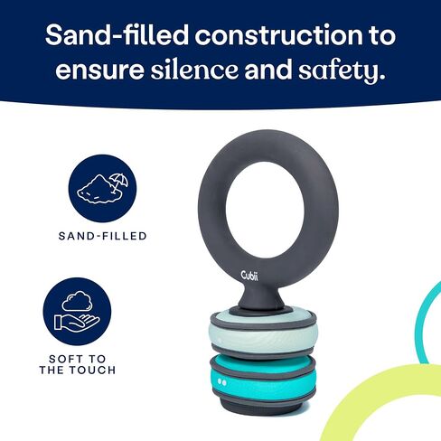 حزمة Cubii JR1 تحت المكتب بيضاوية الشكل مع مجموعة Kettlebell قابلة للتعديل وحصيرة تمرين غير قابلة للانزلاق - تمرين دواسة الجلوس للمنزل والمكتب وكبار السن، مجموعة لياقة بدنية هادئة منخفضة التأثير لكامل الجسم، أكوا in Kuwait