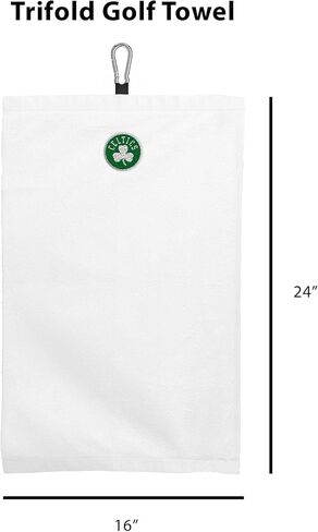 NORTHWEST Boston Celtics NBA Team Logo Micro Fiber Tri-Fold Golf Towel 16 x 24 Inches in Kuwait