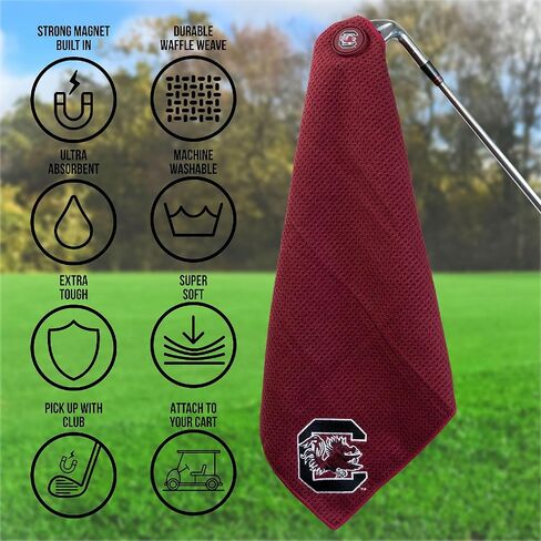 منشفة Team Golf / Parrot Paddles NCAA South Carolina المغناطيسية من الألياف الدقيقة in Kuwait