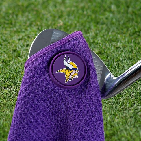 منشفة فريق الجولف / الببغاء بادلز NFL Minnesota Vikings من الألياف الدقيقة المغناطيسية in Kuwait