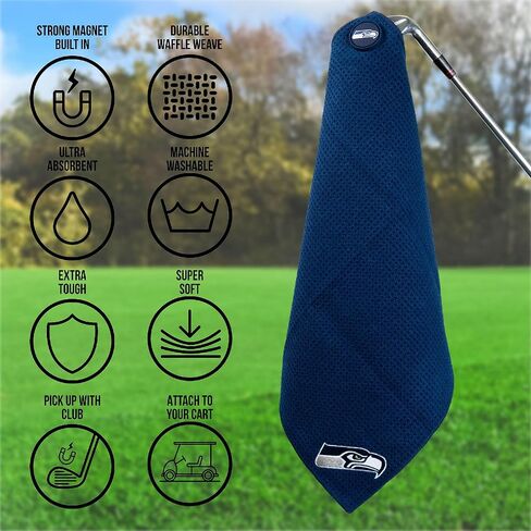 Team Golf / Parrot Paddles NFL Seattle Seahawks Magnetic Microfiber Towel in Kuwait
