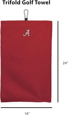 NORTHWEST Alabama Crimson Tide NCAA Team Logo منشفة جولف من الألياف الدقيقة ثلاثية الطي مقاس 16 × 24 بوصة in Kuwait
