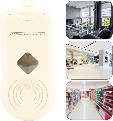Earthquake Sensor Adjustable Seismic Activity Detection for Quick Alert White 6.3 X 3.0 X 1.4 Inch in Kuwait