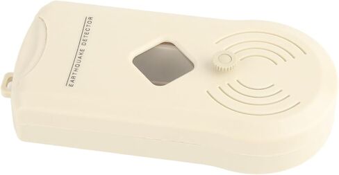 Earthquake Sensor Adjustable Seismic Activity Detection for Quick Alert White 6.3 X 3.0 X 1.4 Inch in Kuwait
