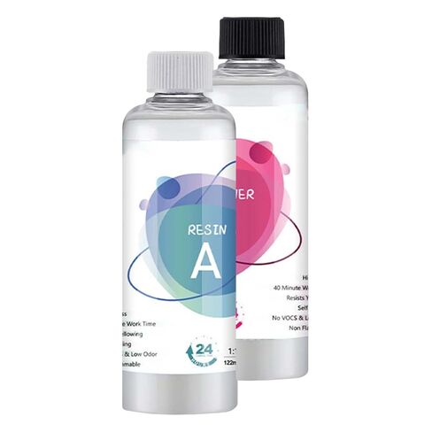 Clear Epoxy Resin | A250ml B250ml High Adhesives No-Bubble Glue - Beginner-Friendly Epoxy Resin - for Adults Men Women Beginner Home Art Casting DIY in Kuwait