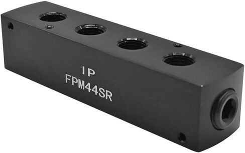 Replacement for 2 for Interstate Pneumatics FPM44SR 3/8" x1/4" FPT Aluminum Rectangle Pencil Manifold in Kuwait