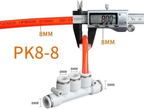 5 قطعة PKG PK اتصال مشعب سريع وصلة خرطوم الهواء 12 10 8 6 4 أنبوب أنبوب هوائي دفع صالح موصل 4 مللي متر 6 مللي متر 8 مللي متر 10 مللي متر 12 مللي متر (PKG8-6) in Kuwait