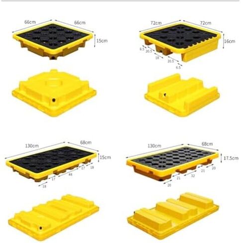 Spill Containment Pallet Tray Platform Oil Drum Drums Concrete Modular Drain Proof Tank polyethylene Profile Paint Bucket Garage Industrial,Modular Spill Containment Platform, Leak-Proof Pla in Kuwait