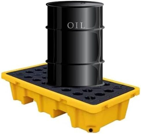 Spill Containment Pallet Tray Platform Oil Drum Drums Concrete Modular Drain Proof Tank polyethylene Profile Paint Bucket Garage Industrial,Heavy Duty Modular Spill Containment Platform, Lea in Kuwait