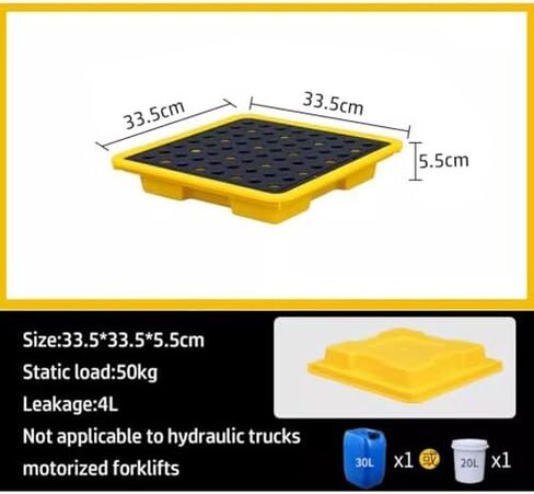 Spill Containment Pallet Tray Platform Oil Drum Drums Concrete Modular Drain Proof Tank polyethylene Profile Paint Bucket Garage Industrial,Spill Containment Platform - Heavy-Duty Anti-Leak in Kuwait
